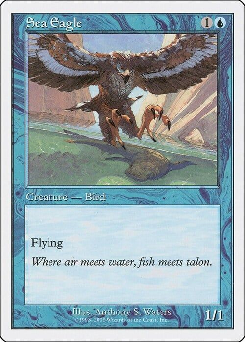 Carta MTG-Aquila di Mare-Starter 2001-N.014-ITA-EX-