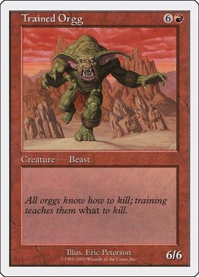 Carta MTG-Orgg Addestrato-Starter 2002-N.018-ITA-Good-