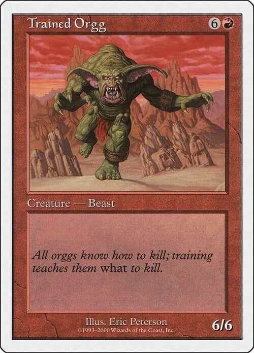 Carta MTG-Orgg Addestrato-Starter 2002-N.018-ITA-Good-