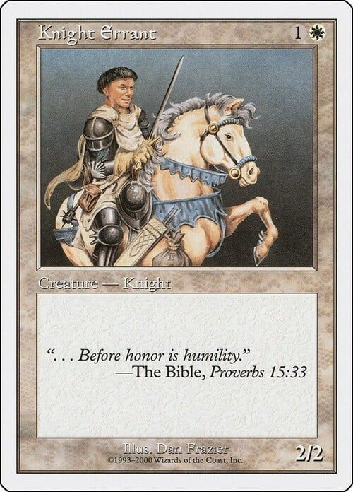 Carta MTG-Cavaliere Ramingo-Starter 2006-N.005-ITA-Played-
