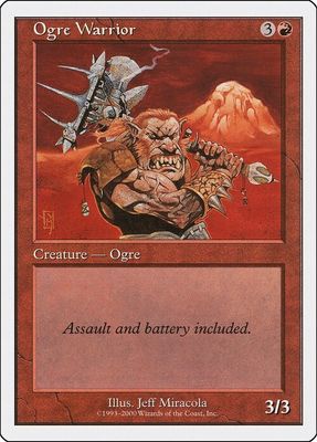 Carta MTG-Ogre Guerriero-Starter 2010-N.042-ITA-Good-