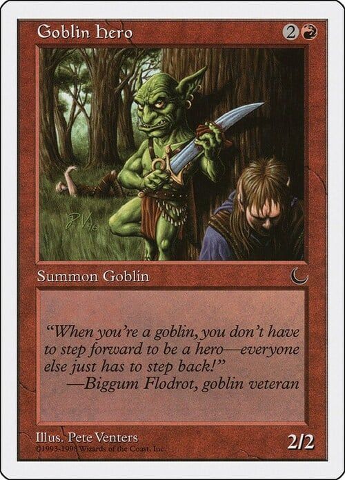 Carta MTG-Goblin Hero-Anthologies-N.033-EN-Good-