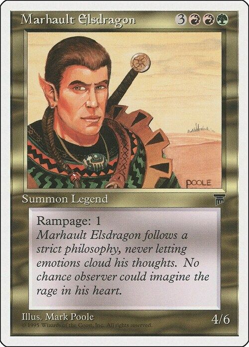 Carta MTG-Marhault Elsdragon-Chronicles-N.084-EN-EX-
