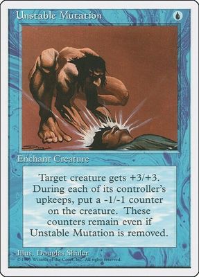 Carta MTG-Mutazione Instabile-Quarta Edizione-N.028-ITA-EX-