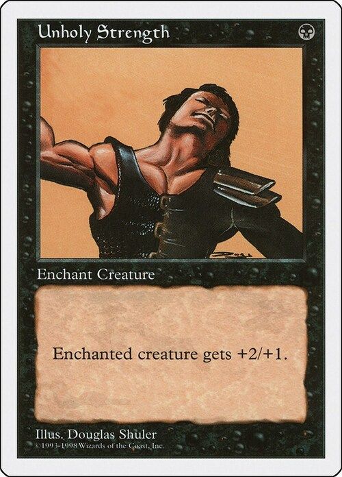 Carta MTG-Unholy Strength-Anthologies-N.079-EN-EX-