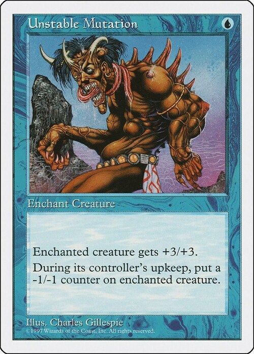Carta MTG-Mutazione Instabile-Quinta Edizione-N.086-ITA-EX-