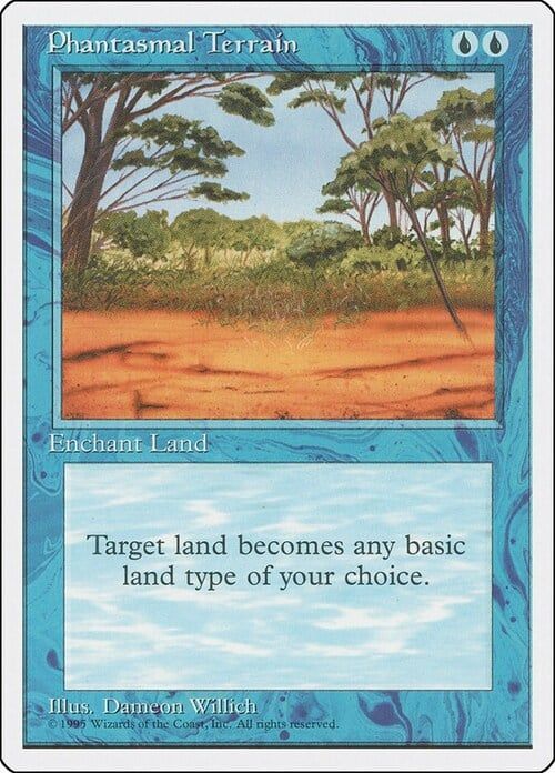 Carta MTG-Terreno Illusorio-Quarta Edizione-N.116-ITA-Good-