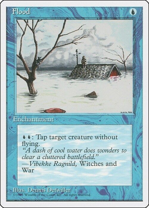 Carta MTG-Inondazione-Quarta Edizione-N.070-ITA-EX-