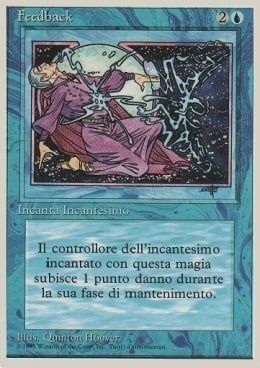Carta MTG-Feedback-Foreign White Bordered-N.058-ITA-Good-