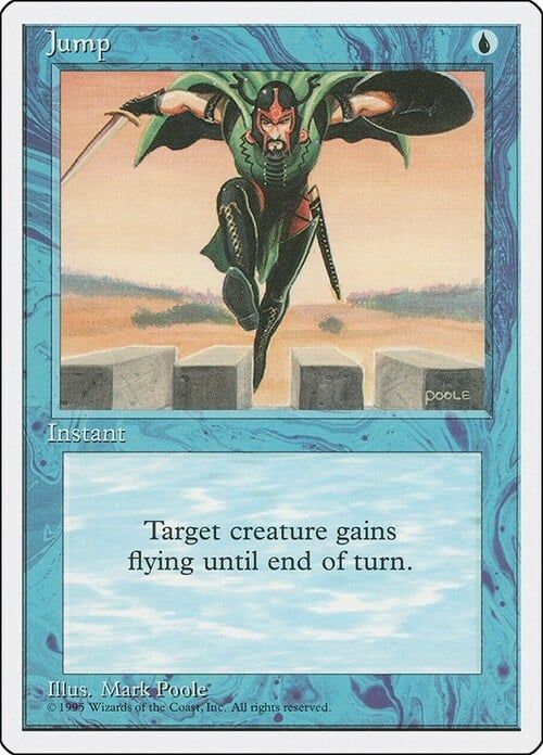Carta MTG-Salto Prodigioso-Quarta Edizione-N.058-ITA-EX-