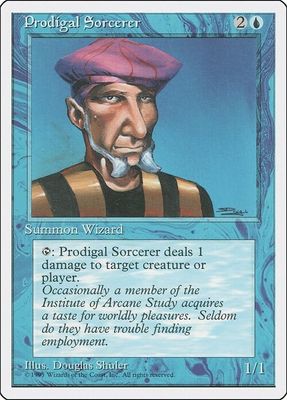 Carta MTG-Stregone Errante-Quarta Edizione-N.075-ITA-EX-