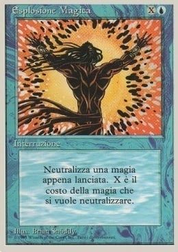 Carta MTG-Esplosione Magica-Foreign White Bordered-N.076-ITA-Good-