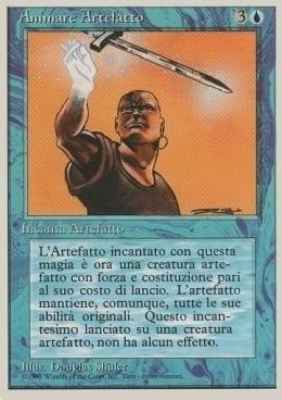 Carta MTG-Animare Artefatto-Foreign White Bordered-N.060-ITA-EX-