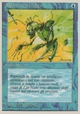 Carta MTG-Rigenera Artefatto-Foreign White Bordered-N.091-ITA-Good-