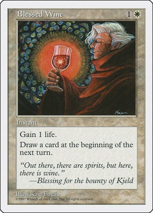 Carta MTG-Blessed Wine-Quinta Edizione-N.063-EN-EX-