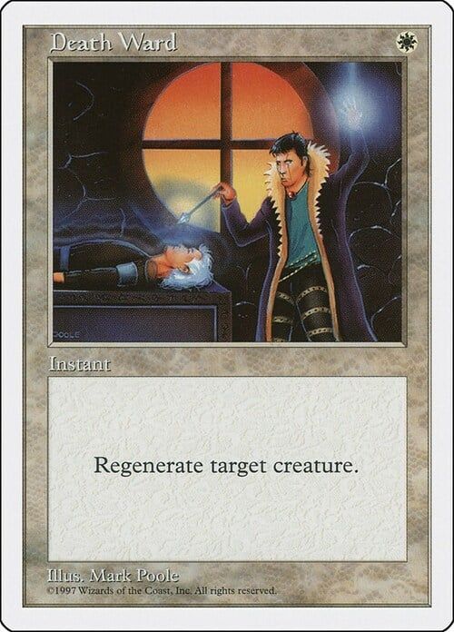 Carta MTG-Death Ward-Quinta Edizione-N.025-EN-EX-