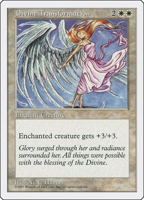 Carta MTG-Divine Transformation-Quinta Edizione-N.026-EN-Good-