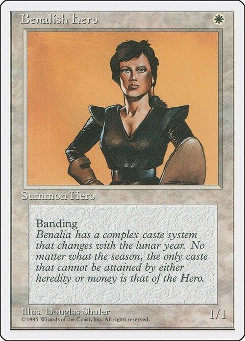 Carta MTG-Benalish Hero -Quarta Edizione-N.007-EN-EX-