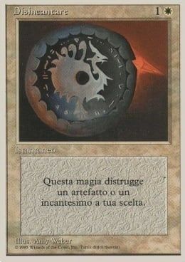 Carta MTG-Disincantare-Foreign White Bordered-N.007-ITA-EX-