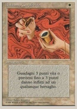 Carta MTG-Balsamo Curaferite-Foreign White Bordered-N.038-ITA-EX-