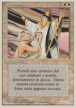 Carta MTG-Resurrezione-Foreign White Bordered-N.011-ITA-LP-