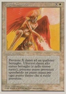 Carta MTG-Angelo Custode-Foreign White Bordered-N.033-ITA-EX-