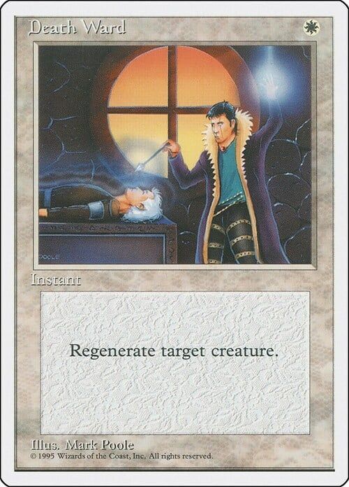 Carta MTG-Death Ward-Quarta Edizione-N.021-EN-Good-