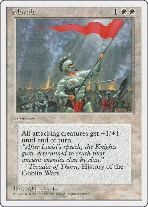 Carta MTG-Morale-Quarta Edizione-N.056-ITA-Good-