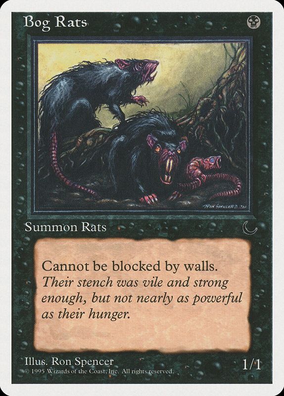 Carta MTG-Bog Rats-Chronicles-N.041-EN-EX-
