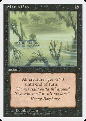 Carta MTG-Marsh Gas-Quarta Edizione-N.146-EN-Good-