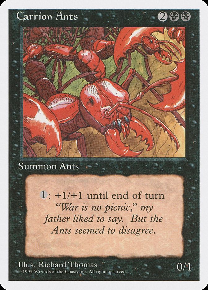 Carta MTG-Carrion Ants-Quarta Edizione-N.128-EN-EX-