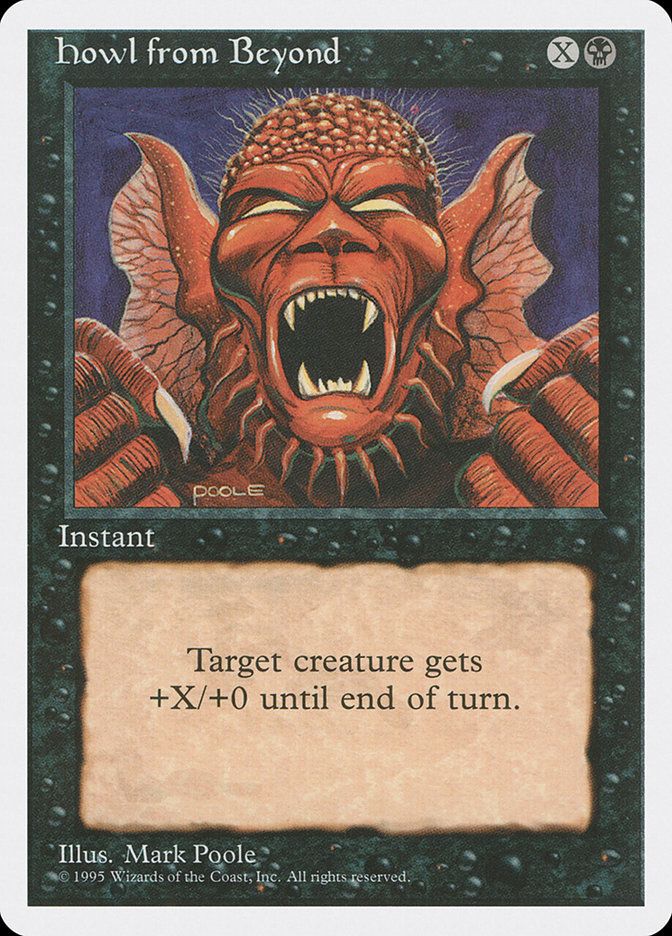 Carta MTG-Howl from Beyond-Quarta Edizione-N.158-EN-Good-