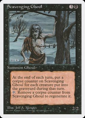 Carta MTG-Scavenging Ghoul-Quarta Edizione-N.180-EN-EX-