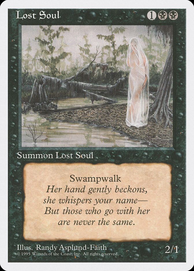 Carta MTG-Lost Soul-Quarta Edizione-N.154-EN-EX-