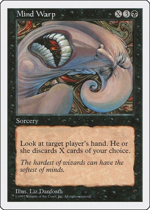 Carta MTG-Deformare la Mente-Quinta Edizione-N.139-ITA-EX-
