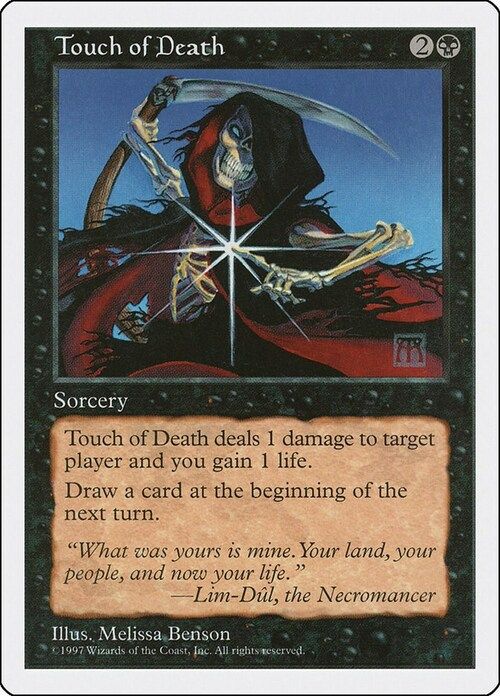 Carta MTG-Touch of Death-Quinta Edizione-N.176-EN-EX-