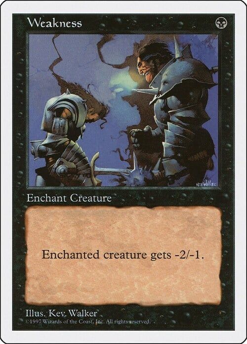 Carta MTG-Weakness-Quinta Edizione-N.152-EN-EX-