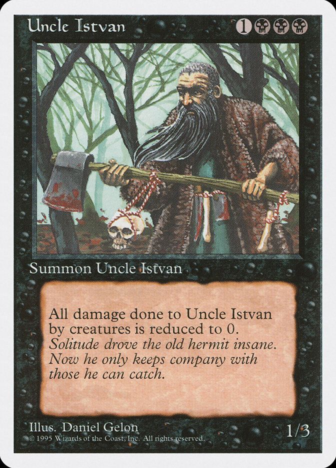 Carta MTG-Zio Istvan-Quarta Edizione-N.167-ITA-Good-