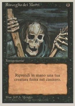 Carta MTG-Risveglio dei Morti-Foreign White Bordered-N.156-ITA-EX-