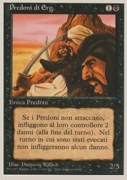 Carta MTG-Predoni di Erg-Foreign White Bordered-N.134-ITA-EX-