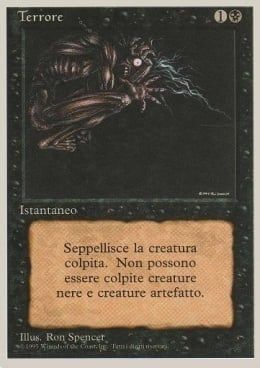 Carta MTG-Terrore-Foreign White Bordered-N.135-ITA-Poor-