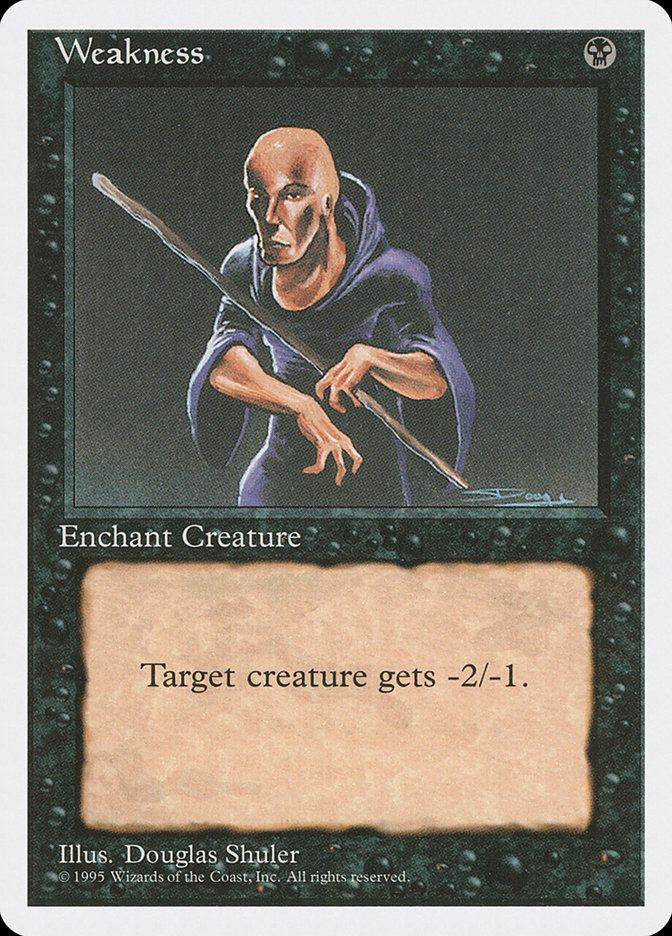 Carta MTG-Indebolimento-Quarta Edizione-N.136-ITA-Played-