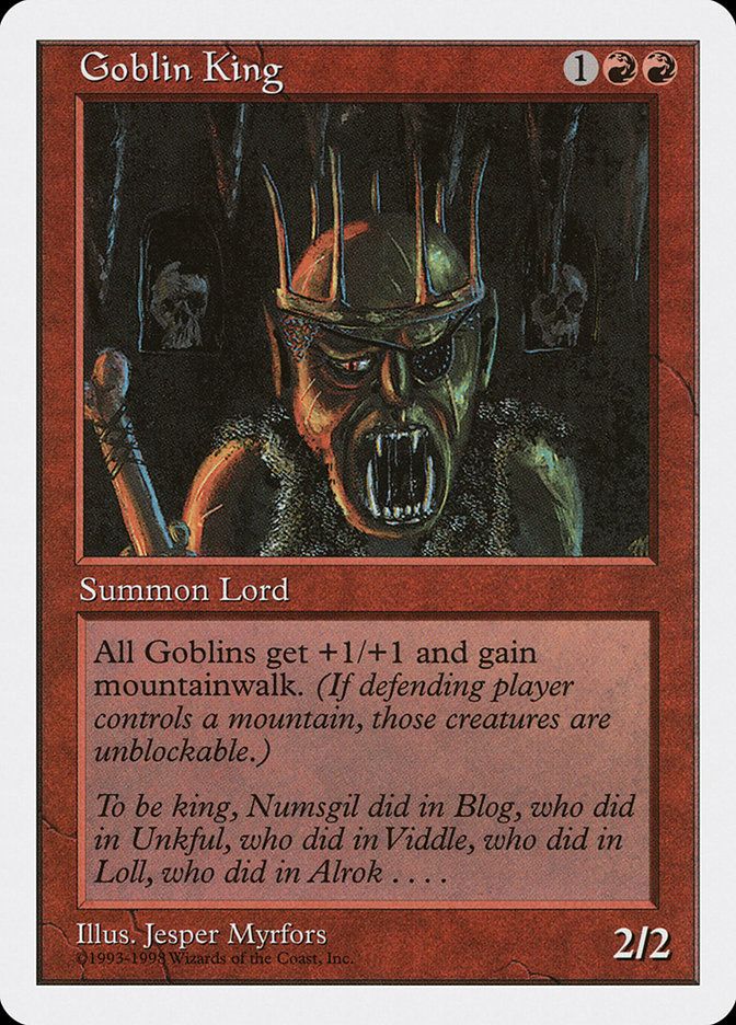 Carta MTG-Goblin King-Anthologies-N.102-EN-EX-