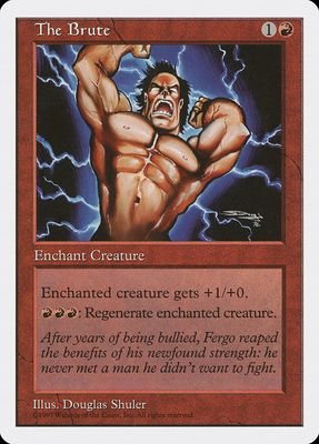 Carta MTG-The Brute-Quinta Edizione-N.237-EN-EX- Carta MTG-The Brute-Quinta Edizione-N.237-EN-EX-