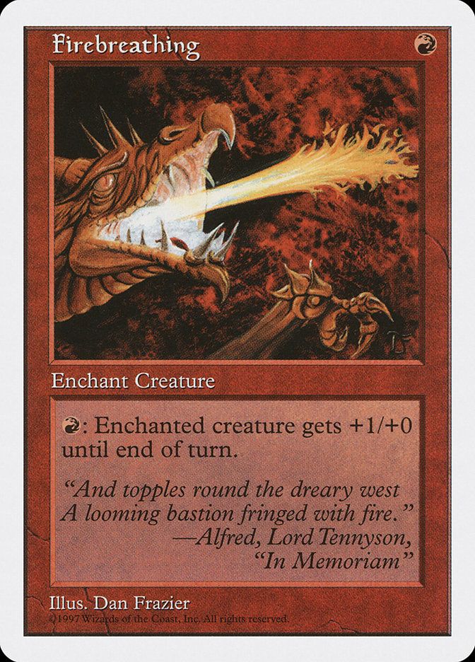 Carta MTG-Firebreathing-Quinta Edizione-N.261-EN-Good-