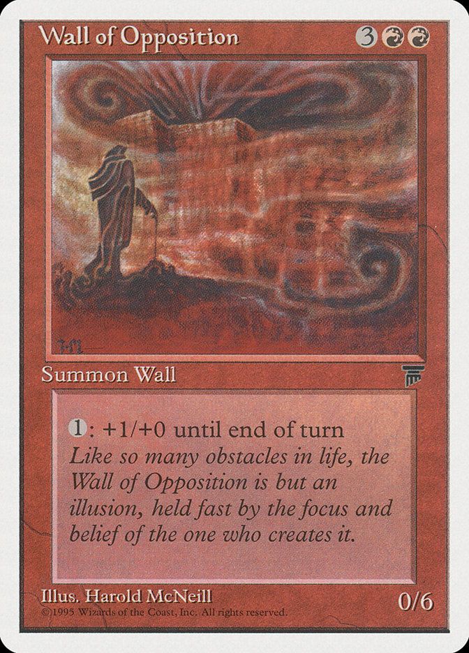Carta MTG-Wall of Opposition-Chronicles-N.048-EN-EX-