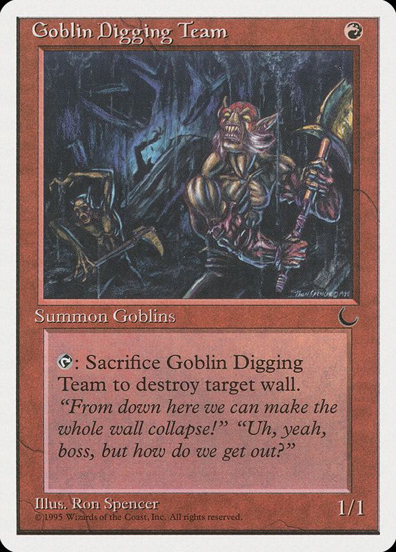 Carta MTG-Goblin Digging Team-Chronicles-N.045-EN-Poor-
