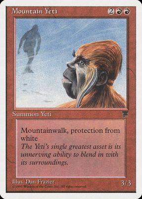 Carta MTG-Mountain Yeti-Chronicles-N.055-EN-EX-