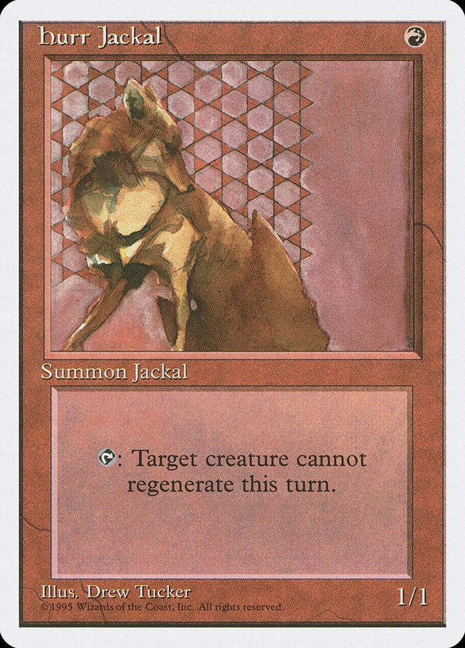 Carta MTG-Hurr Jackal-Quarta Edizione-N.229-EN-EX-