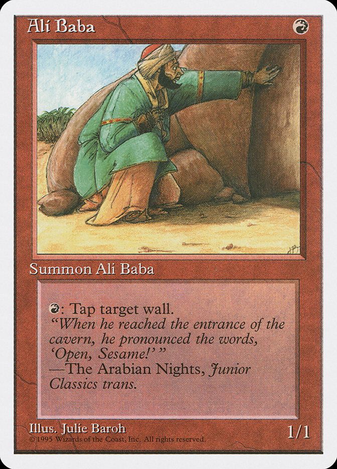 Carta MTG-Ali Baba-Quarta Edizione-N.215-EN-EX-